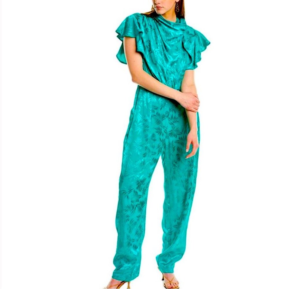 Sabina Musayev Womens  Virgil Jumpsuit, Green
